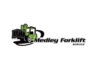 Medley Forklift Service logo design by emberdezign