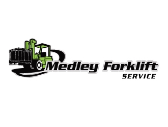 Medley Forklift Service logo design by emberdezign