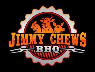 Jimmy Chews BBQ logo design by rizuki
