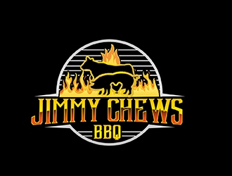Jimmy Chews BBQ logo design by PrimalGraphics