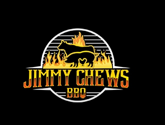 Jimmy Chews BBQ logo design by PrimalGraphics