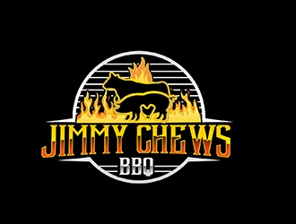 Jimmy Chews BBQ logo design by PrimalGraphics