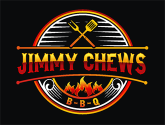 Jimmy Chews BBQ logo design by coco