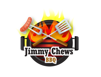 Jimmy Chews BBQ logo design by AnuragYadav