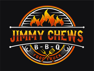 Jimmy Chews BBQ logo design by coco