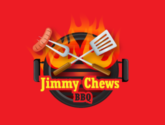 Jimmy Chews BBQ logo design by AnuragYadav