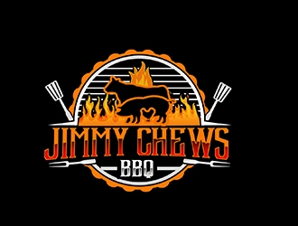 Jimmy Chews BBQ logo design by PrimalGraphics