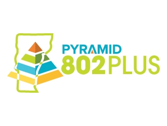 Pyramid 802 Plus logo design by jaize