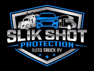 SLIK SHOT PROTECTION  AUTO TRUCK RV  logo design by jaize