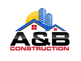 A & B Construction logo design by AamirKhan