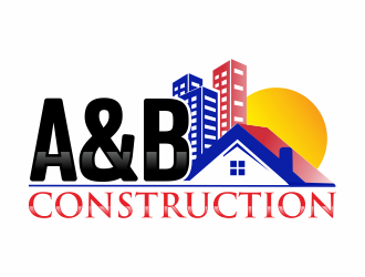 A & B Construction logo design by Mahrein