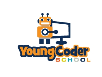 Young Coder School logo design by art-design