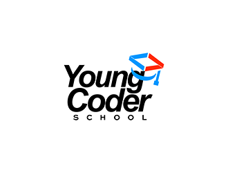 Young Coder School logo design by enzidesign