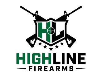 HighLine Firearms logo design by jaize