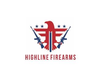 HighLine Firearms logo design by Gwerth