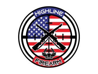 HighLine Firearms logo design by iamjason