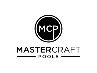MasterCraft Pools logo design by p0peye