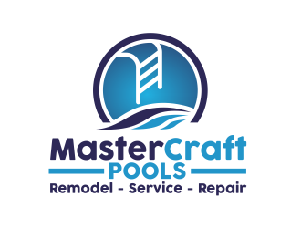 MasterCraft Pools logo design by serprimero