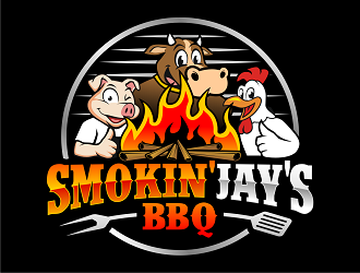 Smokin Jays BBQ logo design by haze