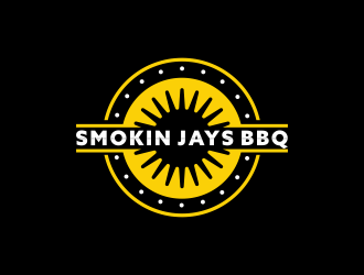 Smokin Jays BBQ logo design by BlessedArt