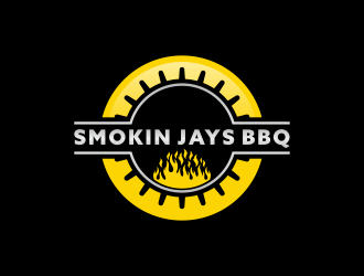 Smokin Jays BBQ logo design by BlessedArt