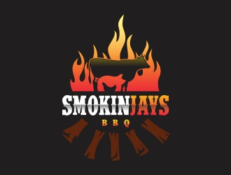 Smokin Jays BBQ logo design by rokenrol