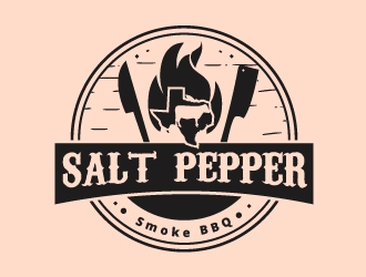 Salt Pepper Smoke BBQ logo design by shravya