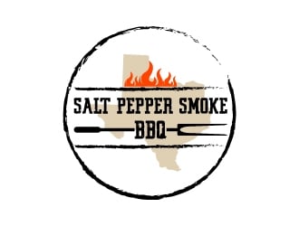 Salt Pepper Smoke BBQ logo design by twomindz