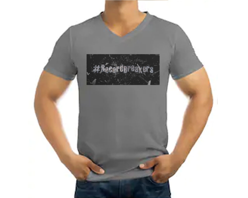 I need #RecordBreakers on the front of the shirt and Next UP logo on the back top of the shirt. logo design by bulatITA