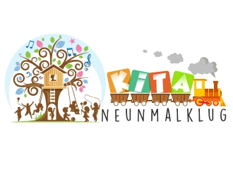 KITA neunmalklug logo design by Suvendu