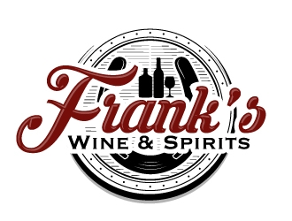 Franks Wine & Spirits logo design by AamirKhan