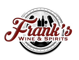 Franks Wine & Spirits logo design by AamirKhan