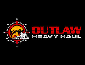 Outlaw Heavy Haul logo design by lestatic22