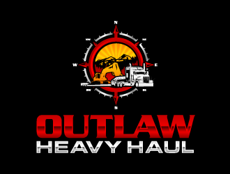 Outlaw Heavy Haul logo design by lestatic22