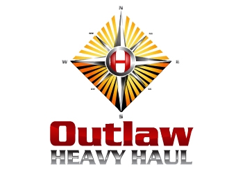 Outlaw Heavy Haul logo design by Suvendu