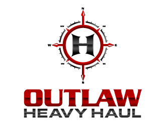 Outlaw Heavy Haul logo design by lestatic22