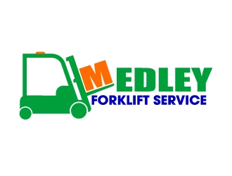 Medley Forklift Service logo design by 35mm