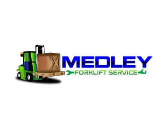 Medley Forklift Service logo design by 35mm