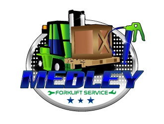 Medley Forklift Service logo design by 35mm