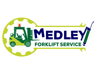 Medley Forklift Service logo design by kopipanas