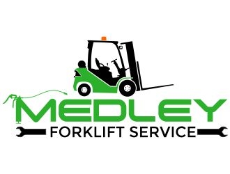 Medley Forklift Service logo design by onetm