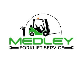 Medley Forklift Service logo design by onetm