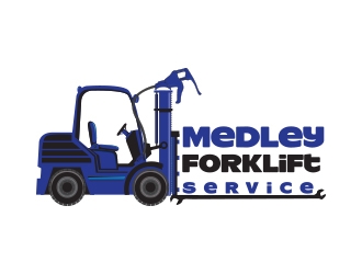 Medley Forklift Service logo design by zubi