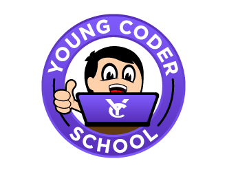 Young Coder School logo design by lestatic22