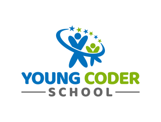 Young Coder School logo design by graphicstar