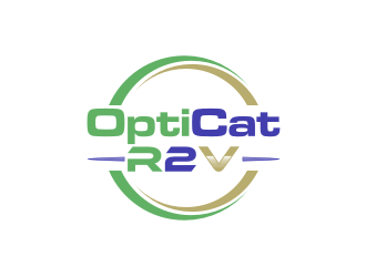OptiCat R2V logo design by johana