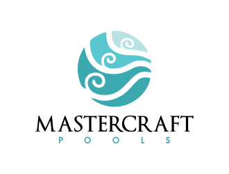 MasterCraft Pools logo design by JessicaLopes
