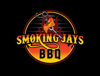 Smokin Jays BBQ logo design by SOLARFLARE