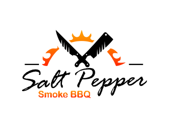 Salt Pepper Smoke BBQ logo design by Gwerth
