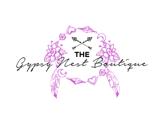 The Gypsy Nest Boutique logo design by Gwerth